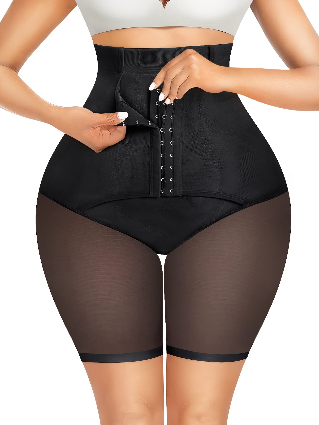 Front Buckle Shaping Shorts Tummy Control Butt Lifting - Temu