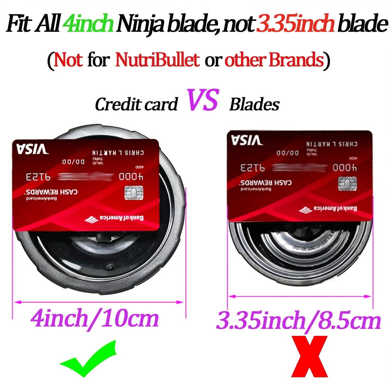 For Ninja Blender BN401, BN801 Blender Blade Replace