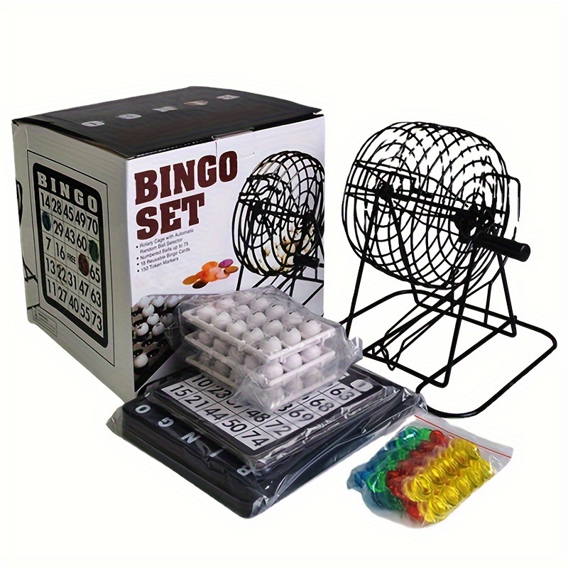 Ensemble de bingo de luxe, machine de loterie manuelle, sélecteur