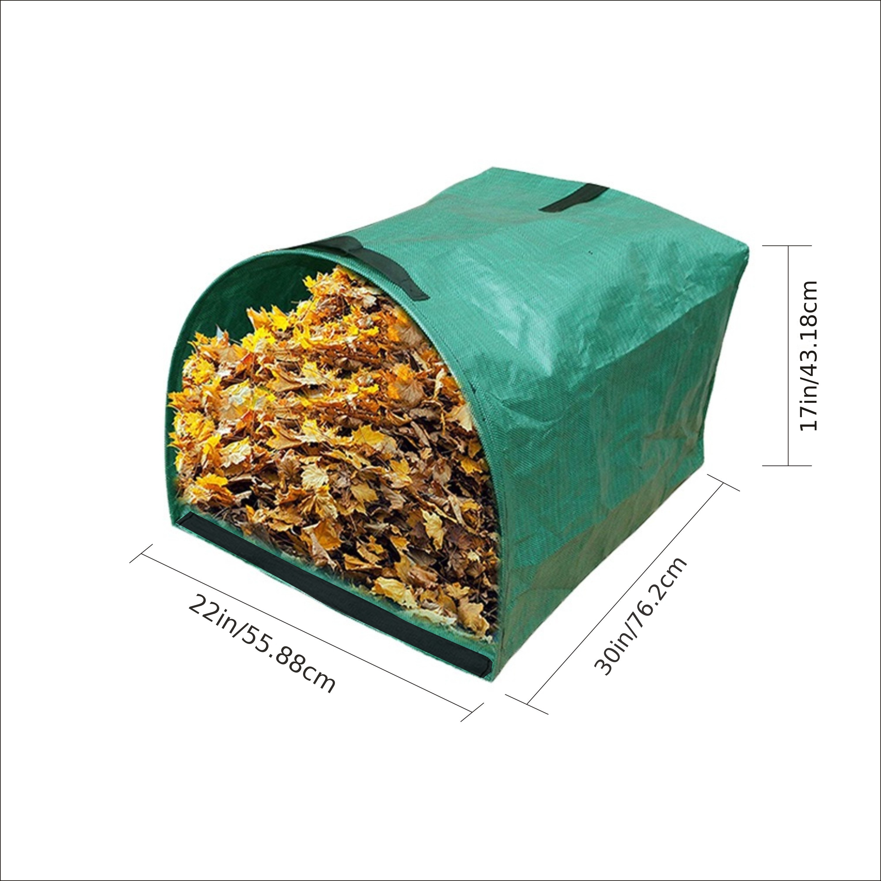 Leaf Bag For Collecting Leaves Reusable Garden Yard Waterproof 2 In 1 Waste Bags  Leaf Tarp Trash Canvas Heavy Duty Storage Bag