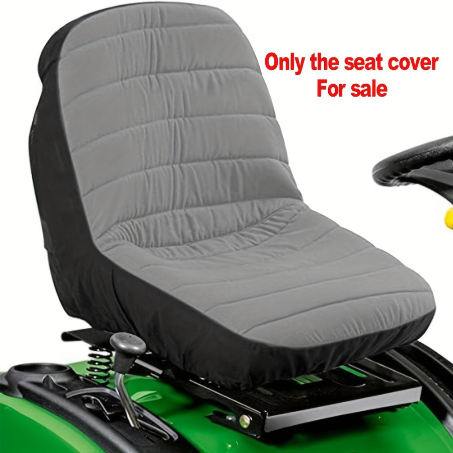 

1pc Riding Lawn Mower Seat Cover, Waterproof Tractor Seat Cover Fits Tractor Seat Backrests 9.5"-11" And 12"-14", Without Armrests