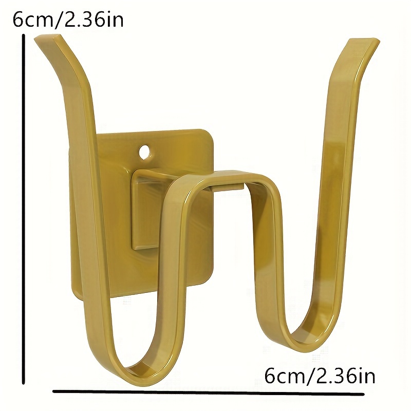 Gold Wall Mounted Towel Coat Hooks 2 Pack