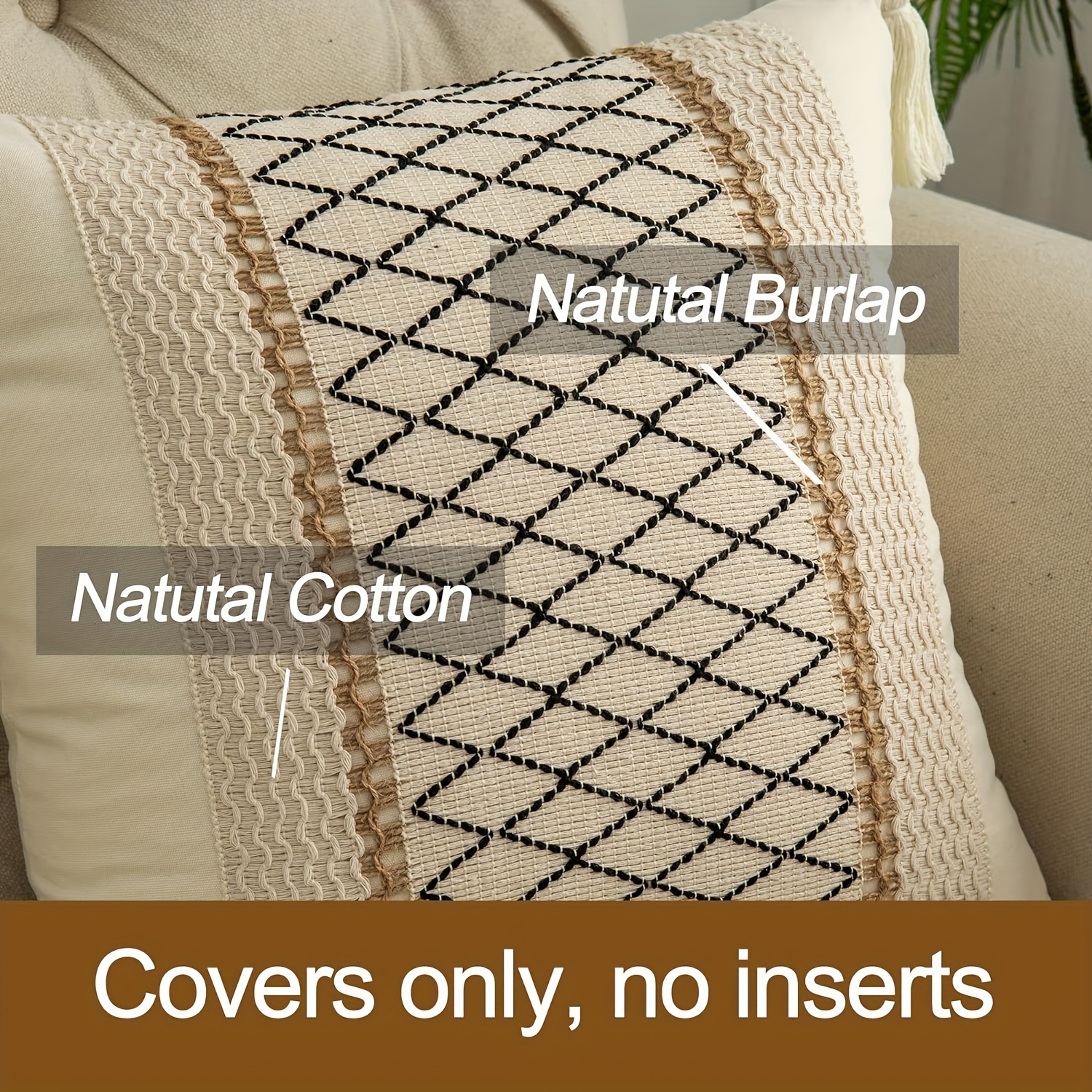 Burlap pillow online covers