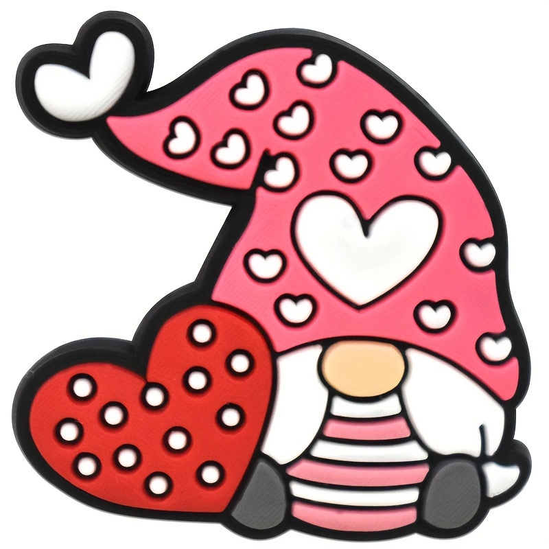 7/10/25pcs Valentine's Day Theme Shoe Decorations Charms for Clogs, Shoe Accessories,Temu