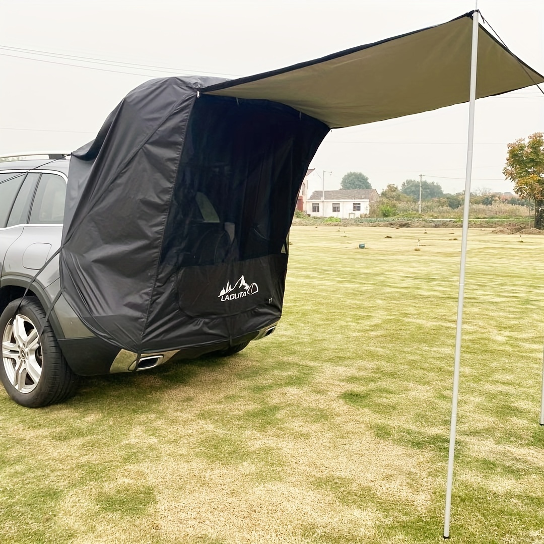1pc suv car rear extension sunshade tent for self driving outdoor camping trunk rear tent
