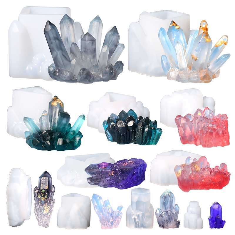 Gemstone Board Game Epoxy Silicone Resin Mold Kit Set - Temu