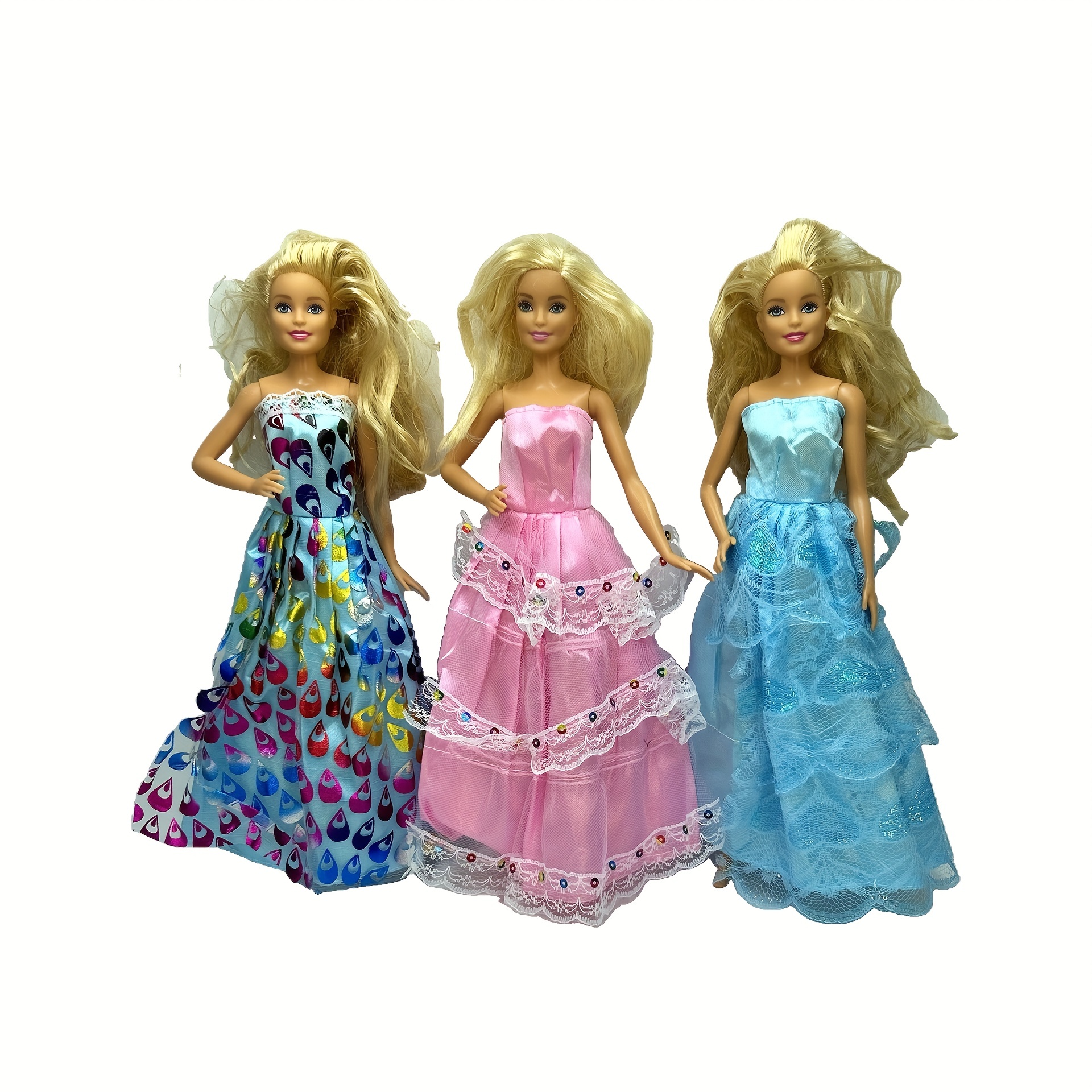 Fashion Doll Dresses Handmade Lace Mini Party Dresses - Temu