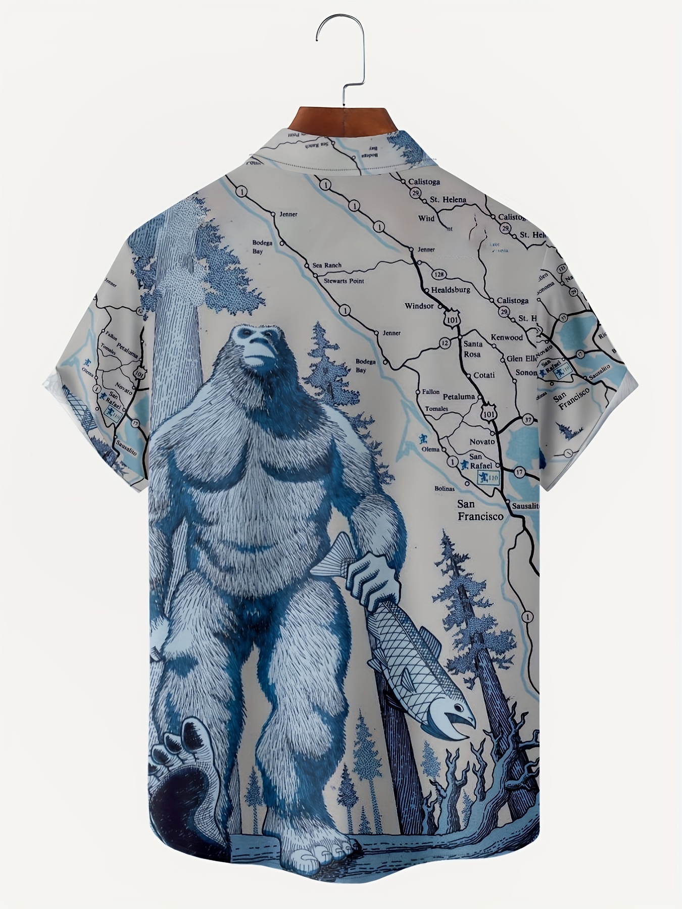 Coconut Tree Print Men's Casual Short Sleeve Hawaiian Shirt, Men's Shirt  For Summer Vacation Resort Best Sellers - Temu Germany