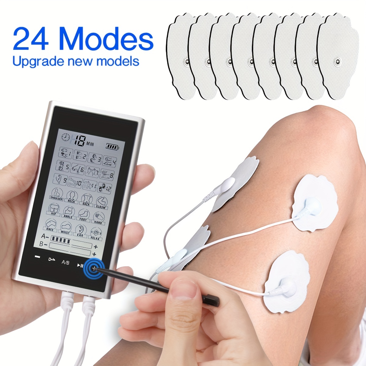 Electric Pulse Massager Tens Unit Muscle Stimulator Machine
