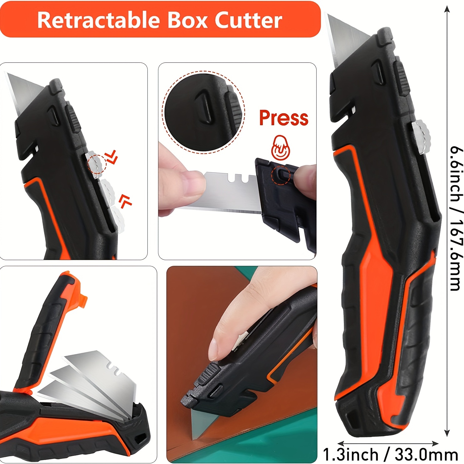 Box Cutter Razor Blades Utility Knife Box Opener Cardboard - Temu