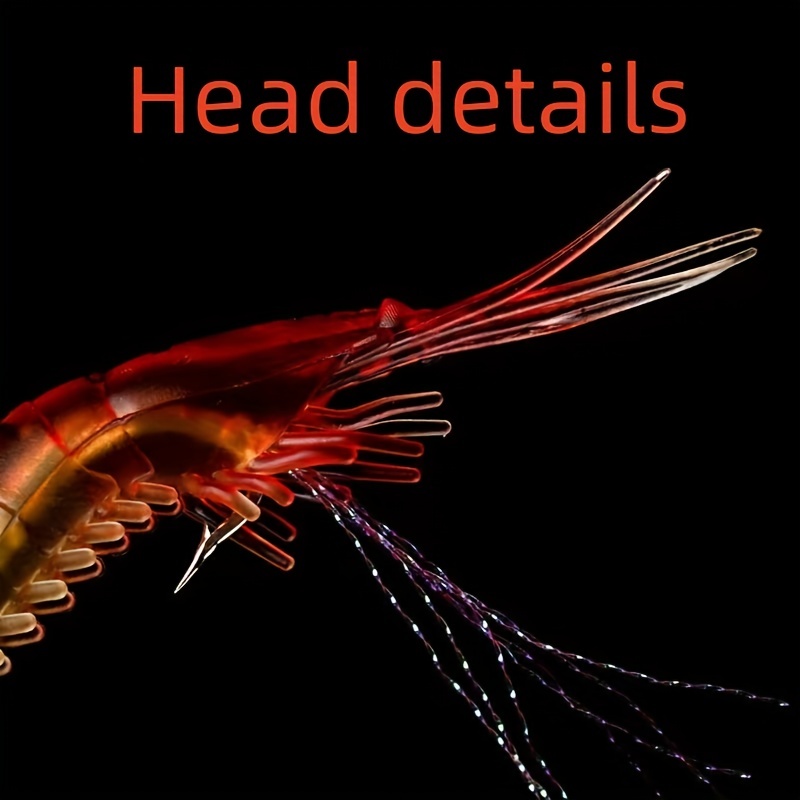Luminous Shrimp Soft Lure Glow In Dark Fishing Lure Hooks - Temu