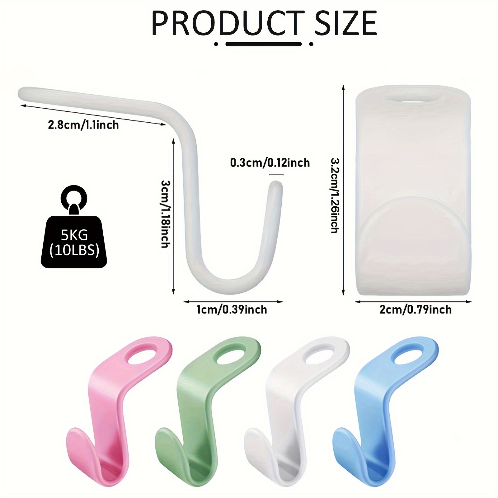 Plastic Clothes Hanger Connector Hooks, Durable Creative Hooks For