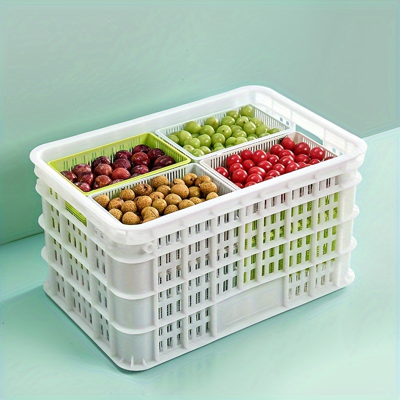 Fruit Holder Plastic Snacks Fruit Bowl Countertop Storage Baskets Stand  Organization, Decor Centerpiece for Kitchen Counter or Dining Room Tables