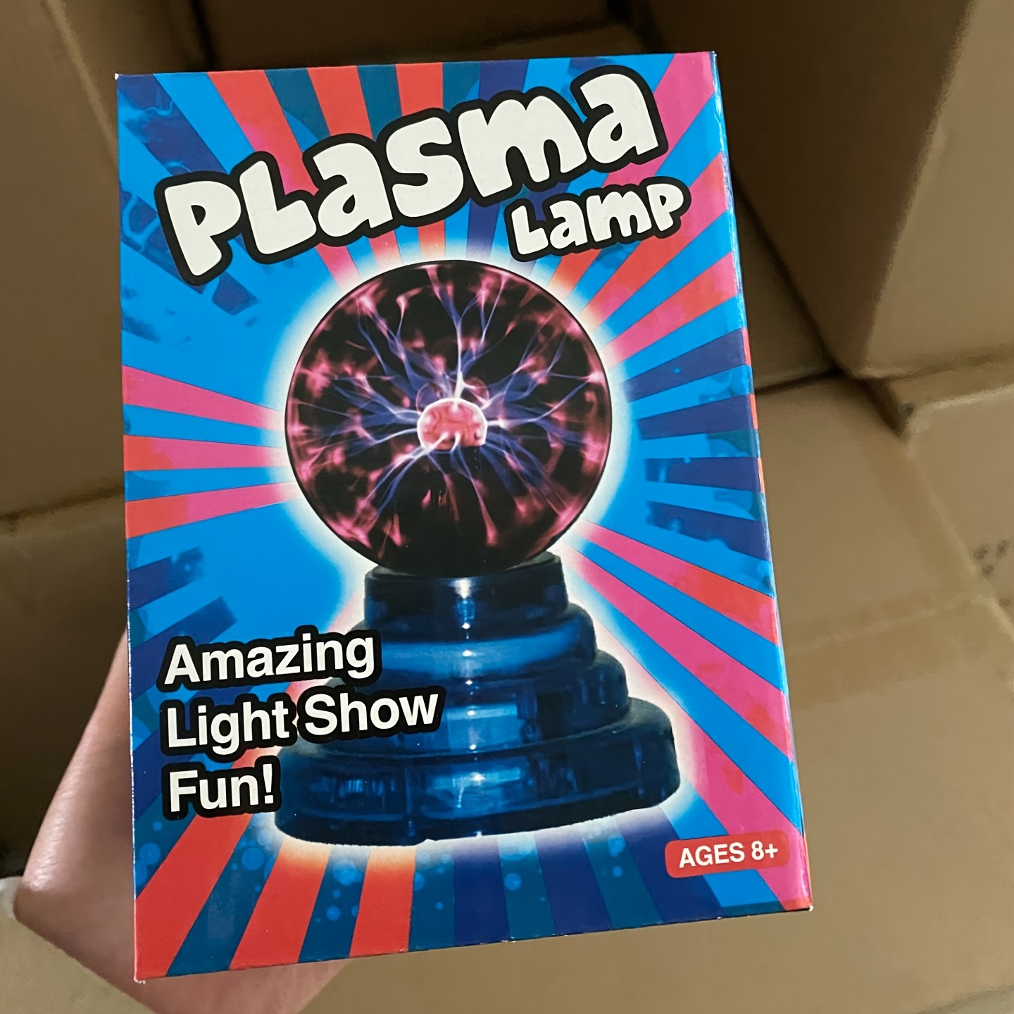 Brewish Lampe boule à plasma 7,6 cm - Sensible au toucher - Boule nébuleuse  fantaisie - Alimentée par