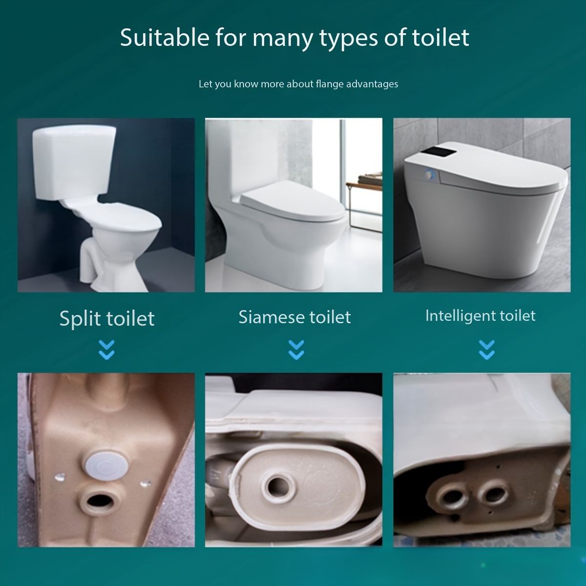 Joint étanche aux odeurs et à l'eau, joint de cuvette universel pratique  pour cuvettes de toilettes pour toilettes