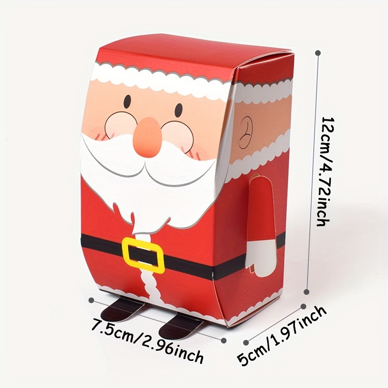 5pcs Boîte cadeau Noël Boîtes Bonbons En Papier Sapin Noël - Temu France