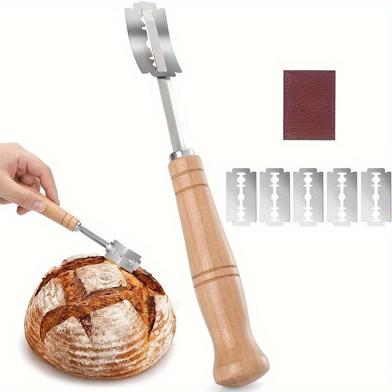 Letheva UFO Bread Lame Cutter, for Scoring Homemade Dough, Great Gift for  Artisan Bread and Baguette Makers, Our Scorer Includes 10 Replaceable Razor