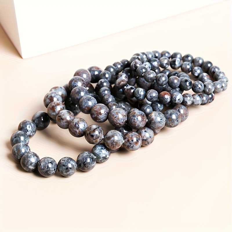 4mm Stretch Bracelet - Smoke