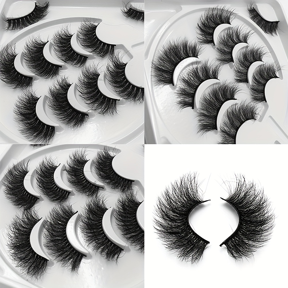 7 Pairs 8D Fluffy Faux Mink False Eyelashes
