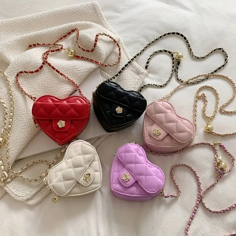 chanel heart coin purse