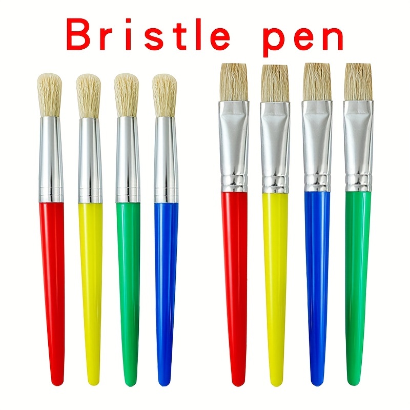 New Gouache Paint Set 12 Bright Colors 10 Brush Brushes Non - Temu
