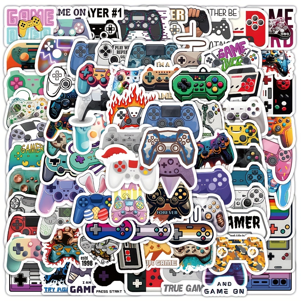 Game Stickers, Game Playing Stickers For Laptop, Water Bottle, Car