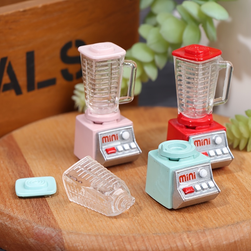 1/12 Scale Mini Juicer Miniature Dollhouse Food Blending Machine Pretend  Play Kitchen for Barbies Toy Accessories