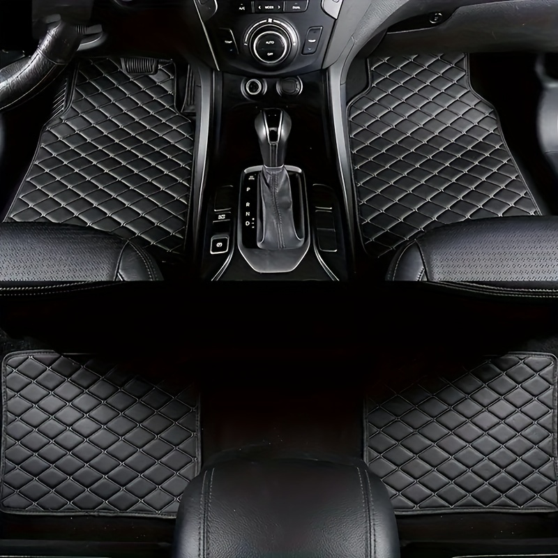 Waterproof Leather Car Mats Set of 4