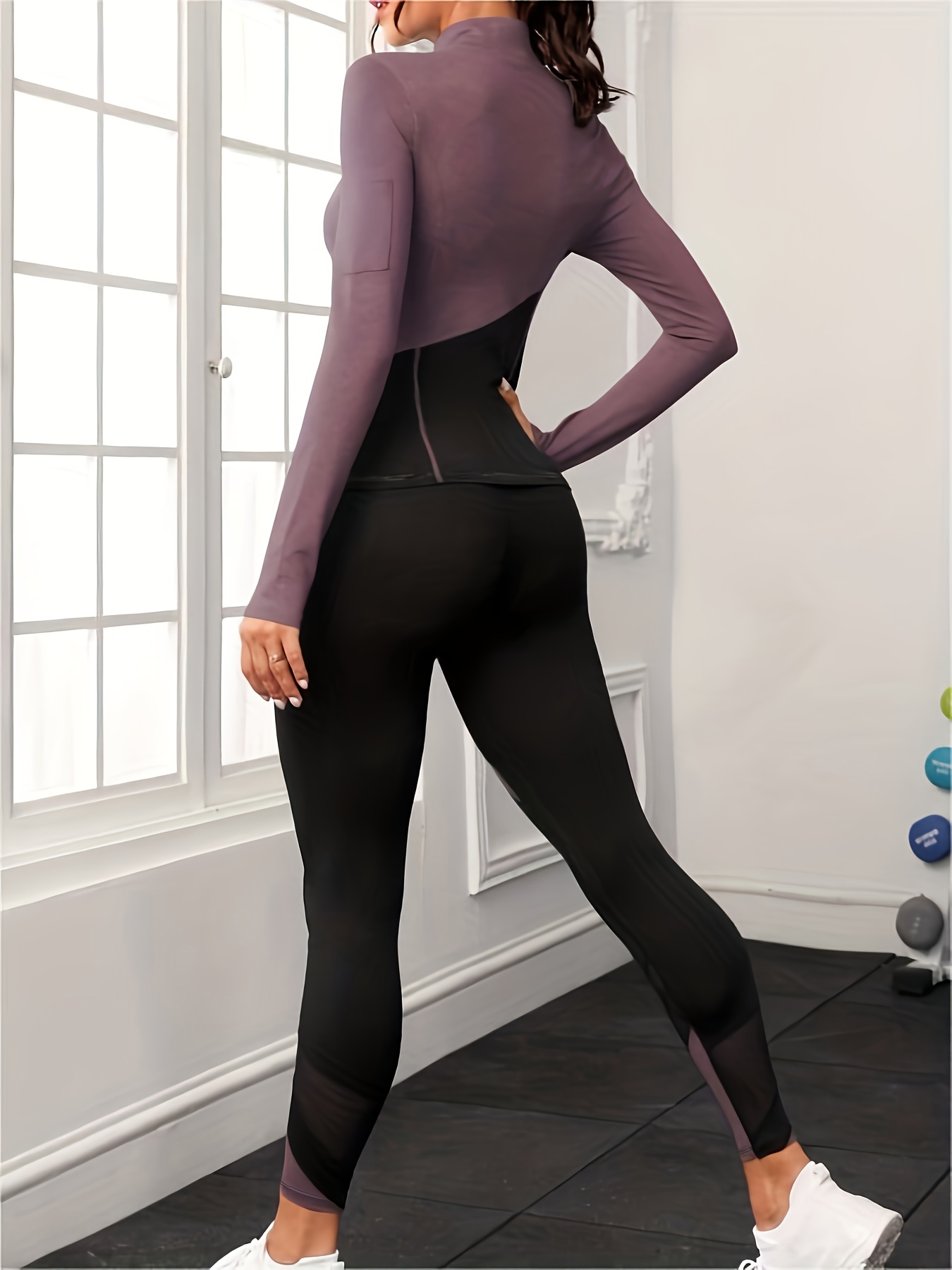 Shape Black Seamless Contrast High Waist Leggings