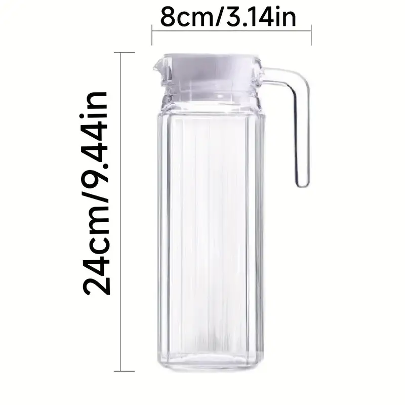 Glass Cold Kettle With Faucet In Refrigerator Drink Dispenser For