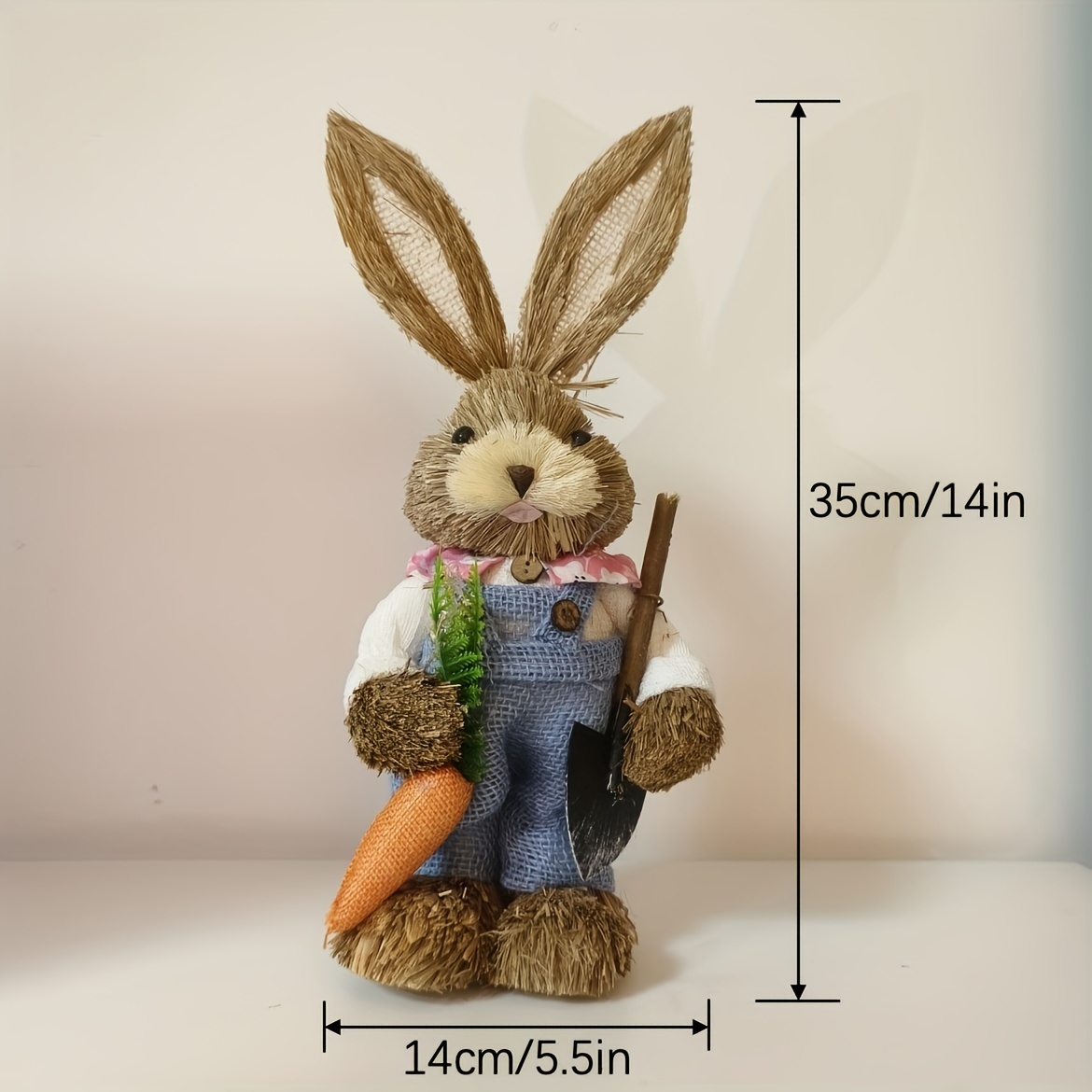 Easter Bunny Straw Figure Decoration Home Garden Wedding Decoration - Temu  United Arab Emirates