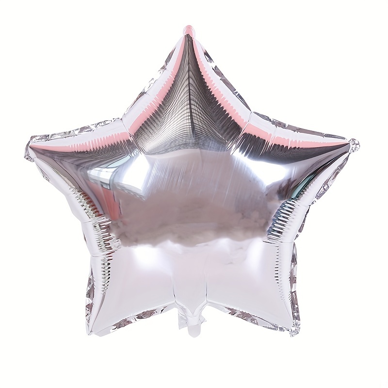 Silvery Star Balloons Aluminum Foil Balloon Mylar Balloon - Temu