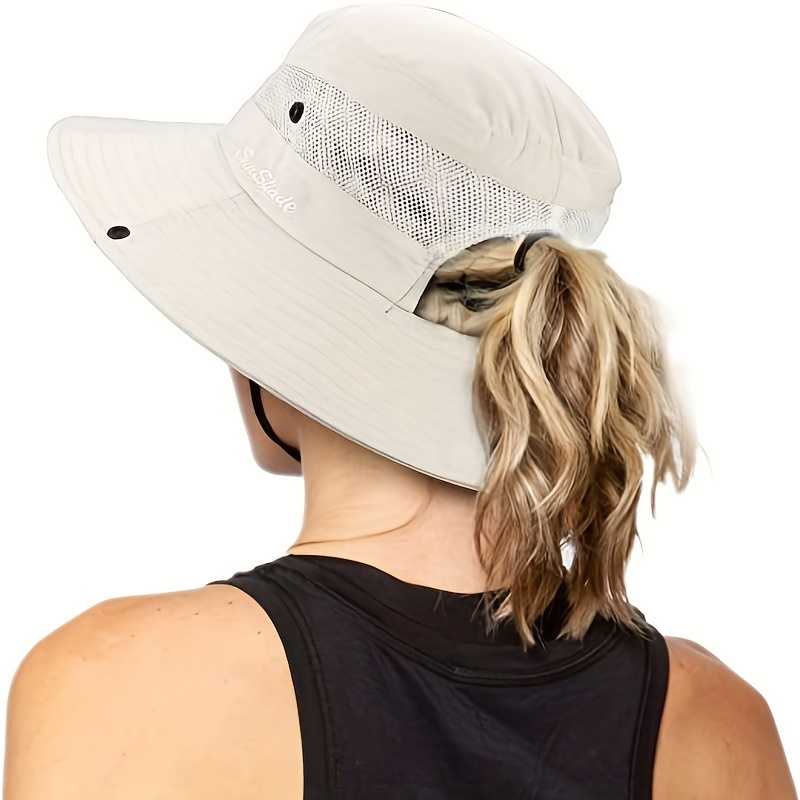 Sombreros de sol para hombre, sombrero largo y ancho con ala ancha, gorras  de pesca, para verano, transpirables, para senderismo, al aire libre