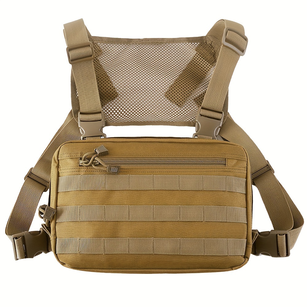 Image of Outdoor Sports Chest Bag, Multi-functional Mesh Breathable Chest Bag