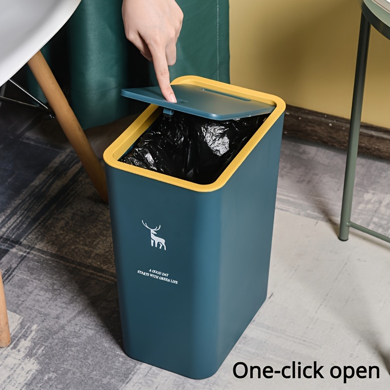 Trash Can With Garbage Bags Household Large Capacity Trash - Temu