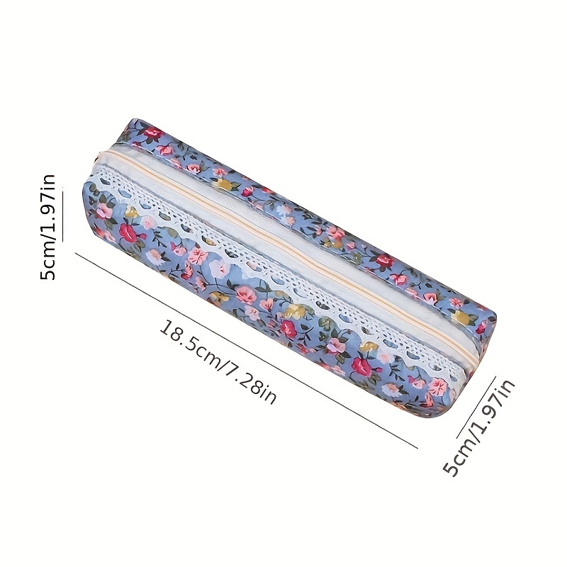 Mini Retro Flower Floral Lace Pencil Case Pencil Bag - Temu