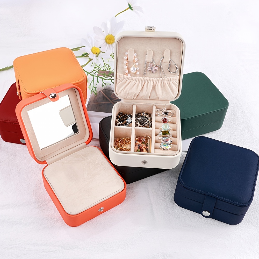 1pc Mini Jewelry Travel Case, Small Travel Jewelry Organizer, Portable  Jewelry Box Travel Mini Storage