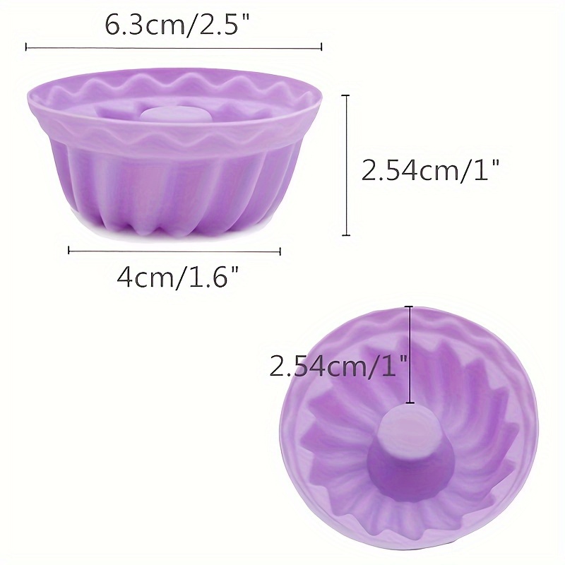 12PCS Pan Fluted Tube Cake Pan Cupcake Liners Cake Baking Cup