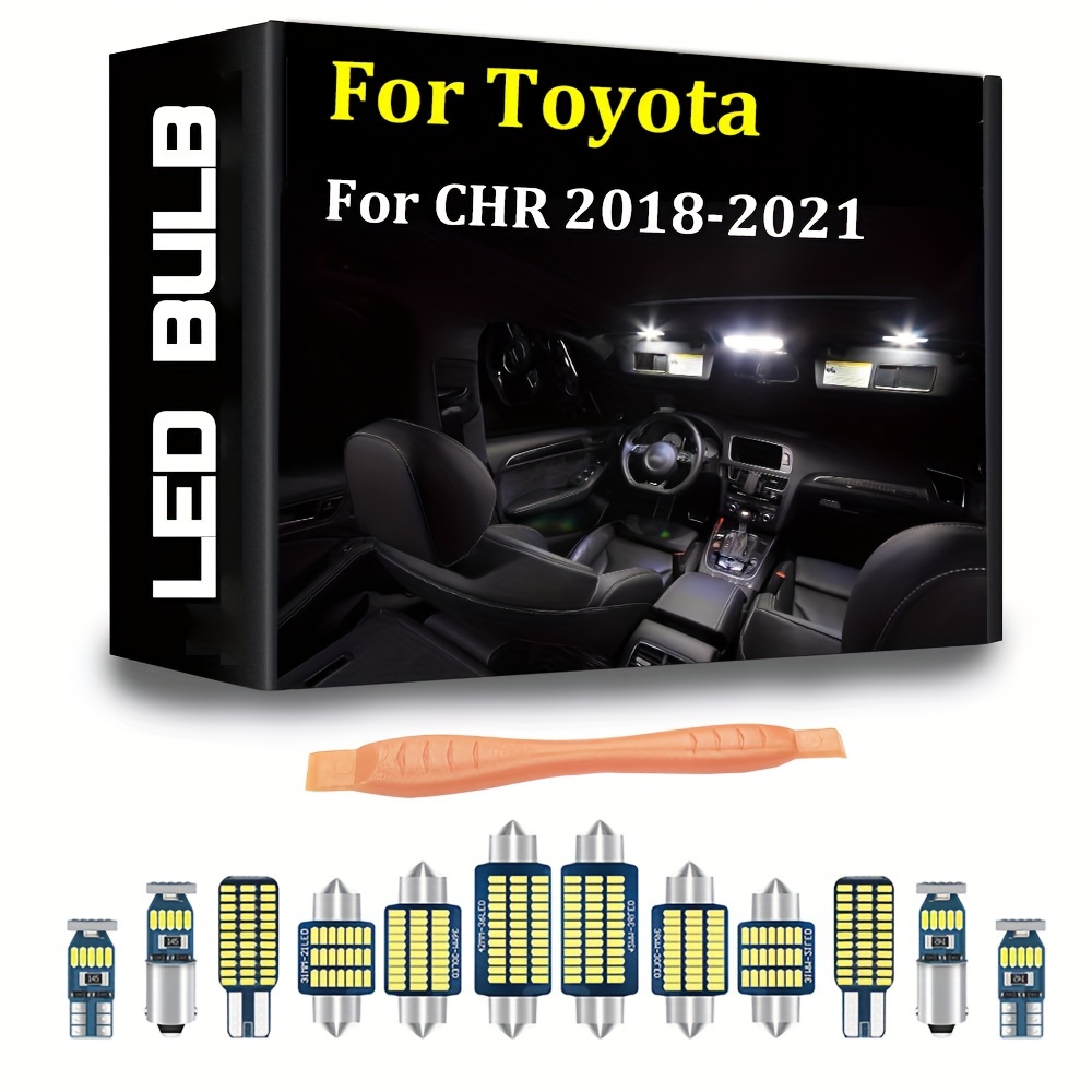 2 ampoules à LED pour l'éclairage plaque d'immatriculation Toyota CH-R