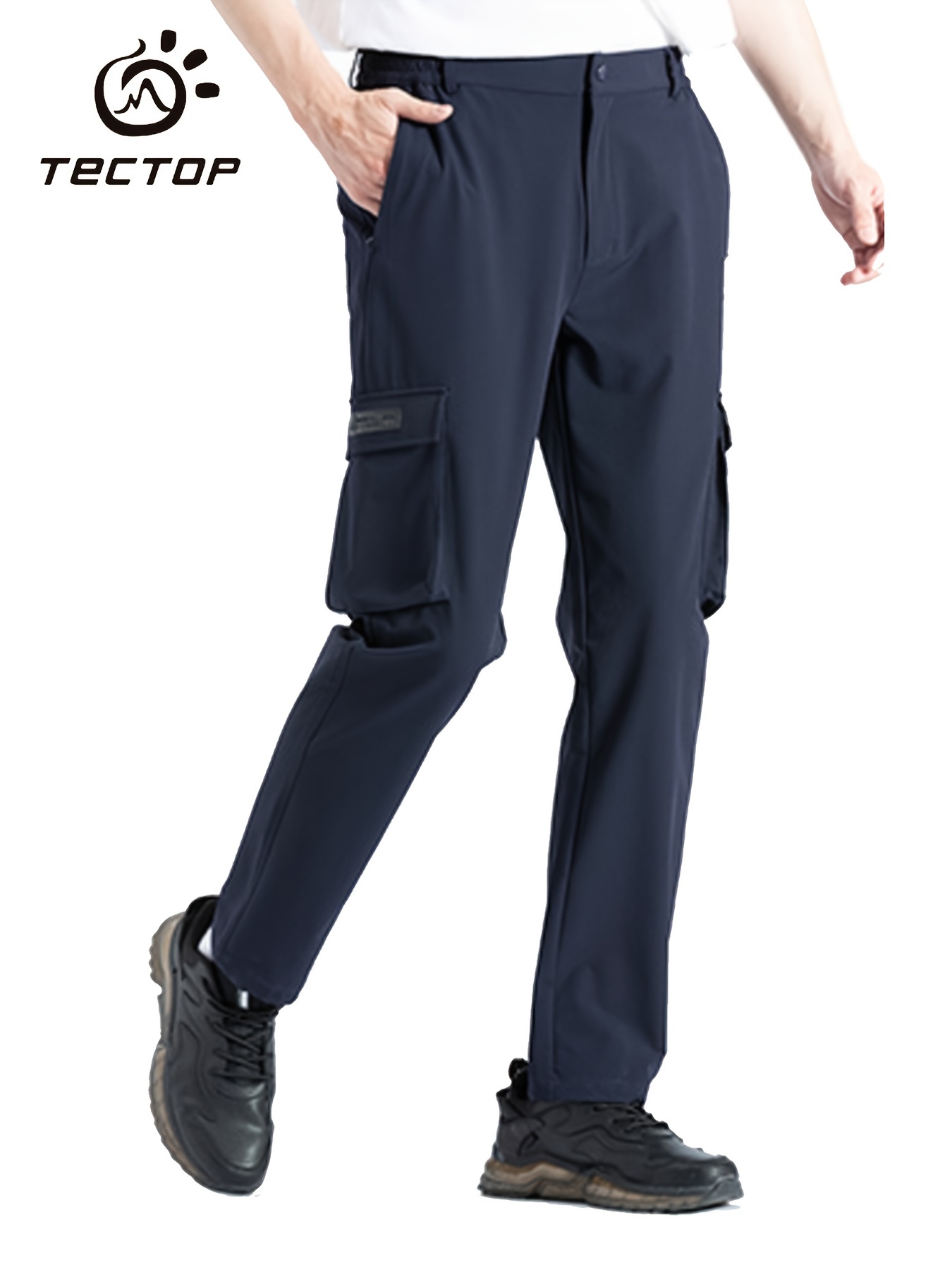 Pantalones elásticos impermeables de gran tamaño para hombre, pantalones de  senderismo, pesca, Camping, escalada, correr, exteriores