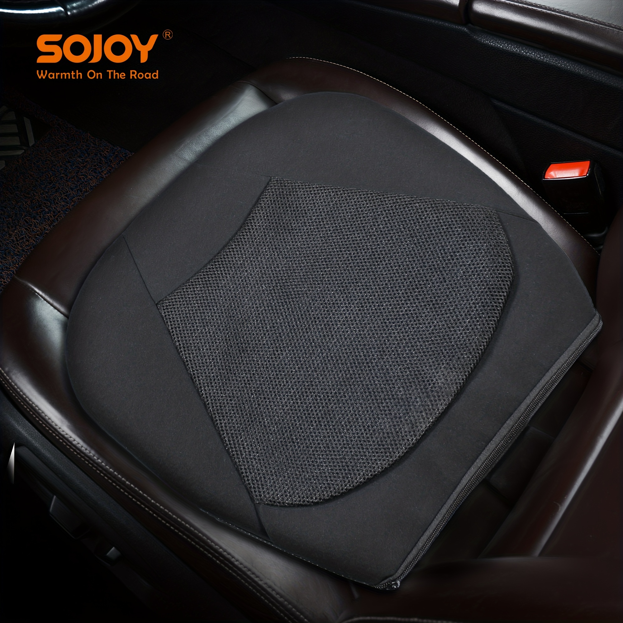 Sojoy Car Seat Cushion,gel Memory Foam Booster Seat Cushion,office Chair  Pad For Long Sitting And Driving,hip Tailbone Pressure Pain Relief - Temu