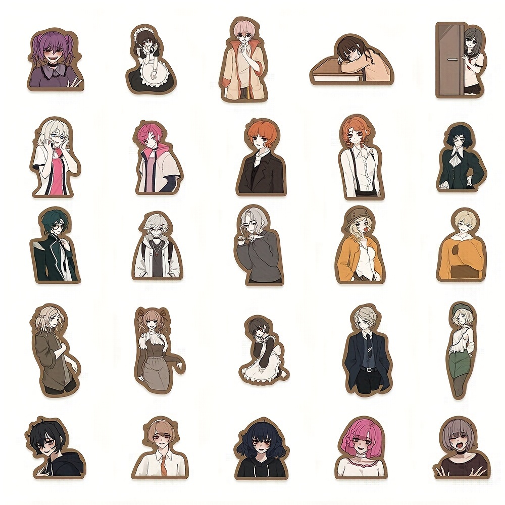 50 pcs Evil Cartoon Character Graffiti Stickers DIY Sticker Pack