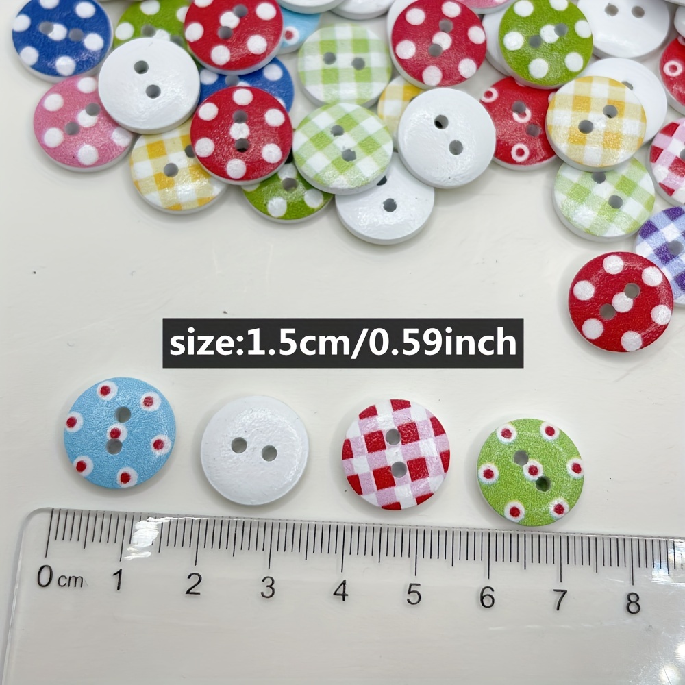 Buttons for Crafts, Cartoon Forest Animals Mixed Wooden Patterns Craft  Buttons 2-Hole Wooden Buttons for Clothing Ornament DIY Project