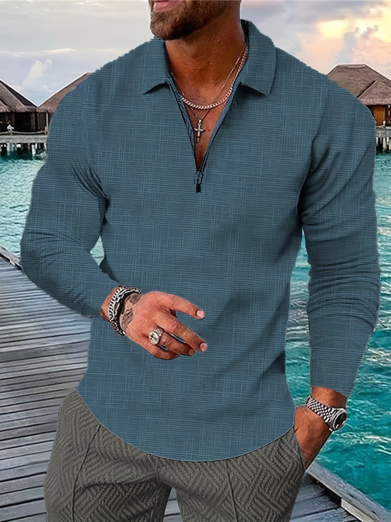 PLUS SIZE FULL SLEEVES LINEN COTTON PLAIN SHIRTS FOR MEN 2XL, 3XL, 4XL SKY  BLUE COLOR