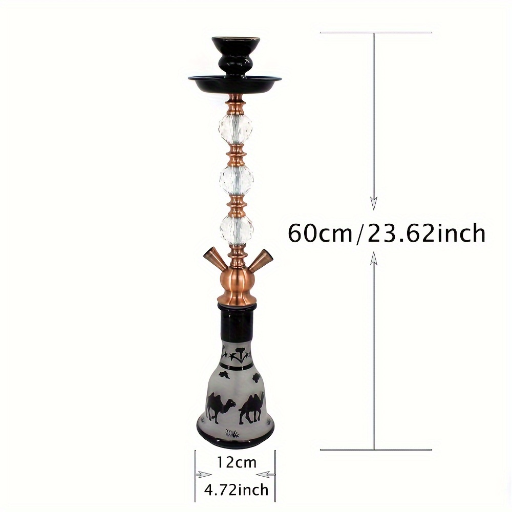 1pc exquisite arabic smoking product double hose smoking product can be used by two people at the same time suitable for bar party household gadget valentines day gift new years gift details 0
