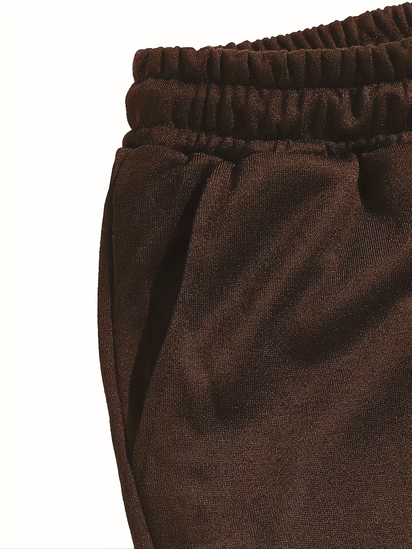 Yellow V Print Men's Drawstring Pocket Sweatpants