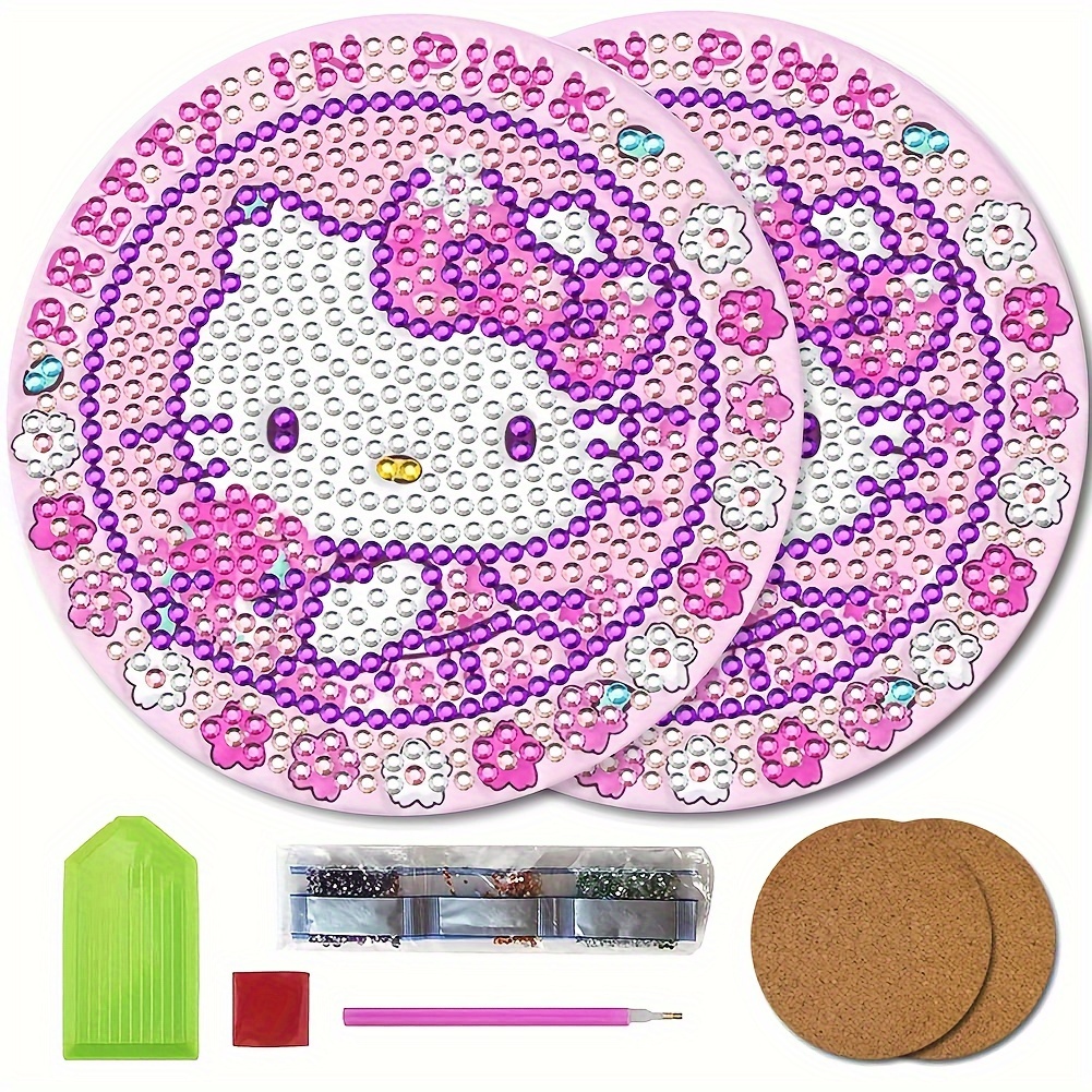 Diamond painting kit Hello Kitty avec Licorne : : Jeux et