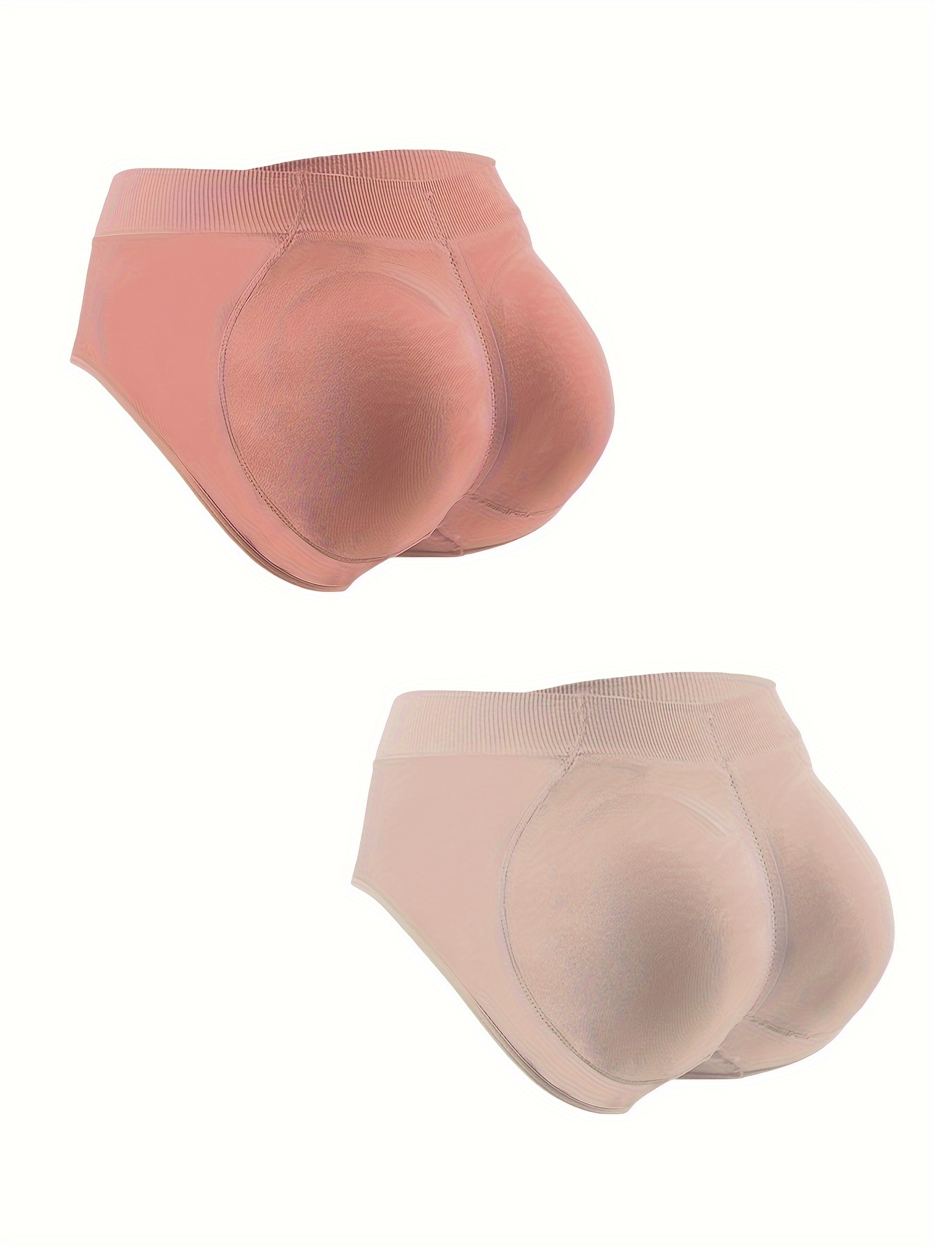2Pcs Women Butt Hip Panties Fake Padding Briefs Hip Lift Underwear