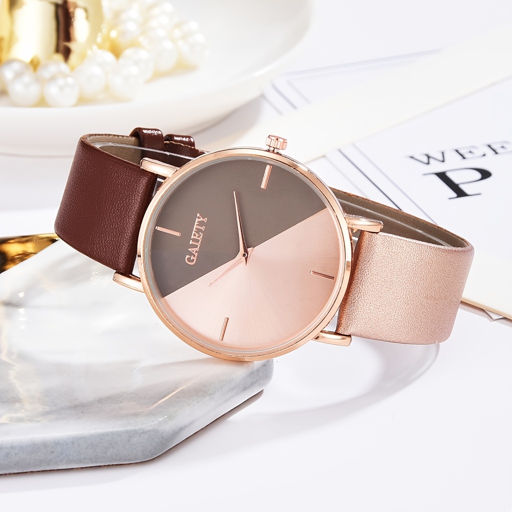 Relojes Mujer Marca Moda Lujo Reloj Mujer Reloj Cuero Mujer - Temu