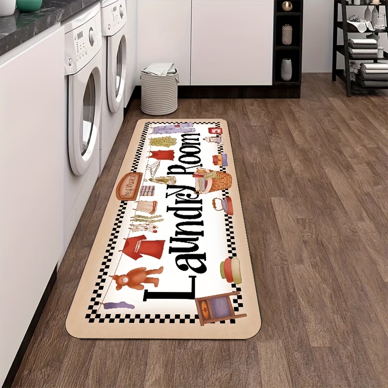 Juego de alfombras de cocina para el hogar, tapete de cocina con letras  para el piso, antideslizante, lavable, tapete de cocina, tapete de baño